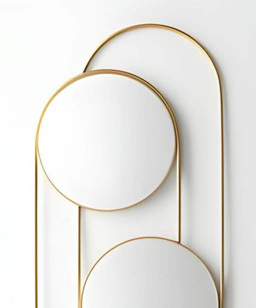 NArt173 - مرايا بإطار ذهبي