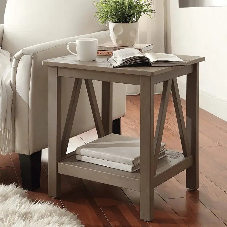 ترابيزة جانبية برف 45*35*55 سم - ROD239 - Homix