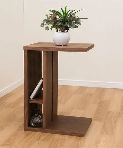 تسوق الأن من هومكس  ترابيزة جانبية بني 45*35*60 سم - ROD230 بأفضل سعر وأفضل جودة 