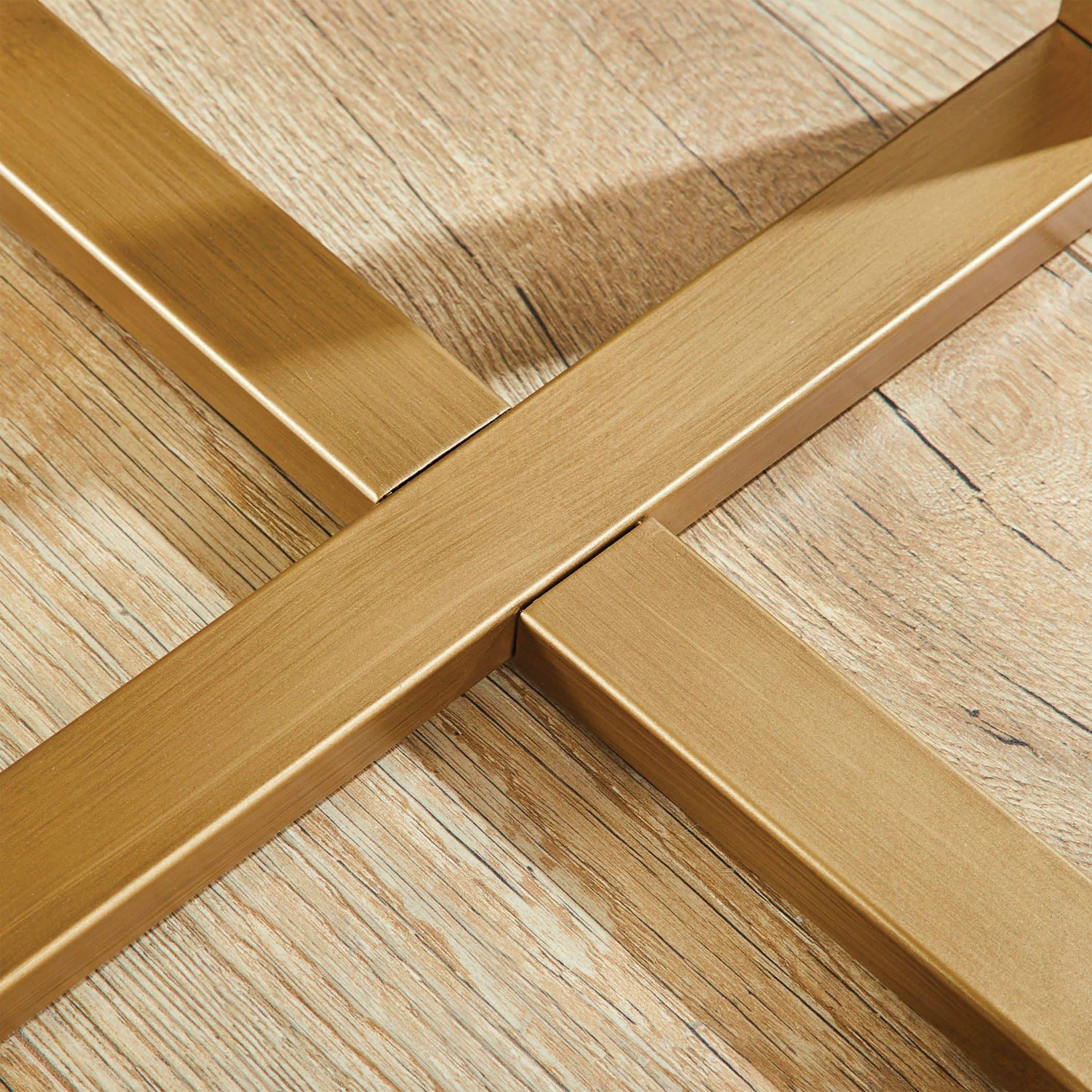 NArt121 - ترابيزة جانبية معدن بسطح رخام