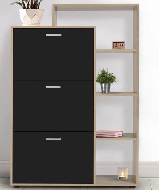 Black boot rack with shelves - ART.W.AW5014