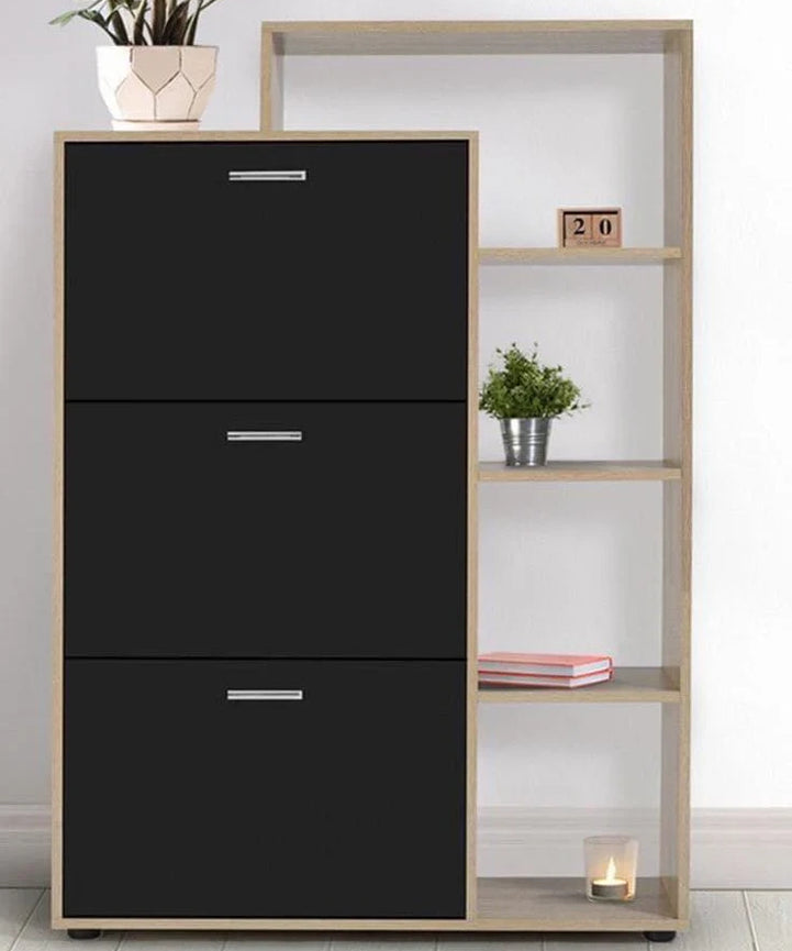 Black boot rack with shelves - ART.W.AW5014