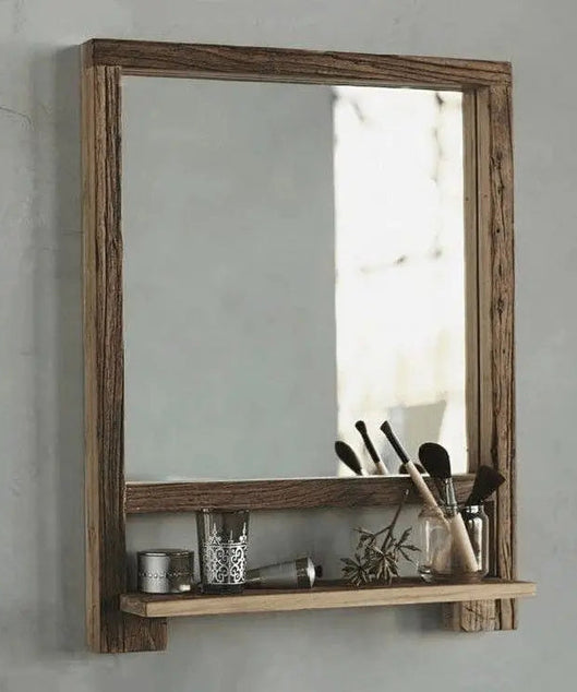 مرايا حمام خشب موسكي 50*11*75 سم - ROD40 - Homix