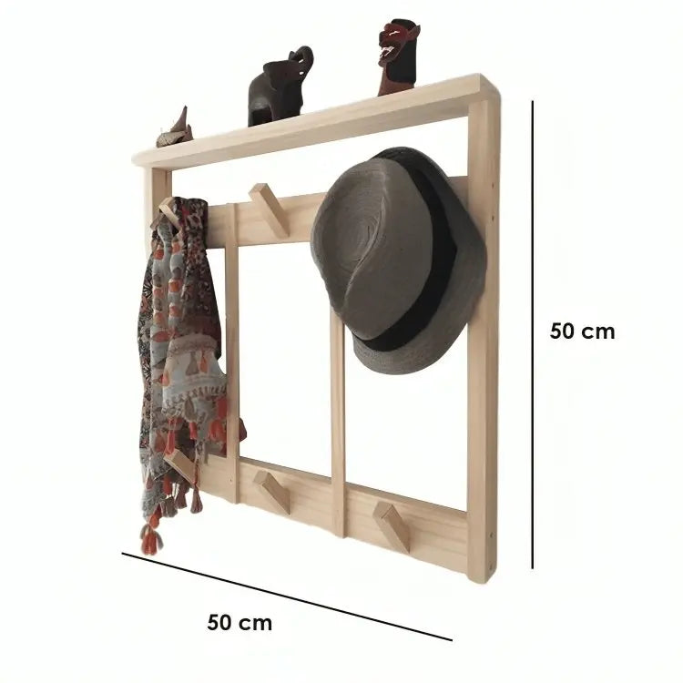 علاقة ملابس خشب موسكي 50*7*50 سم - ROD79 - Homix