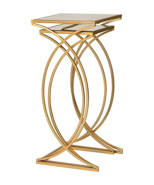 NArt191- ترابيزة جانبية بسطح زجاج