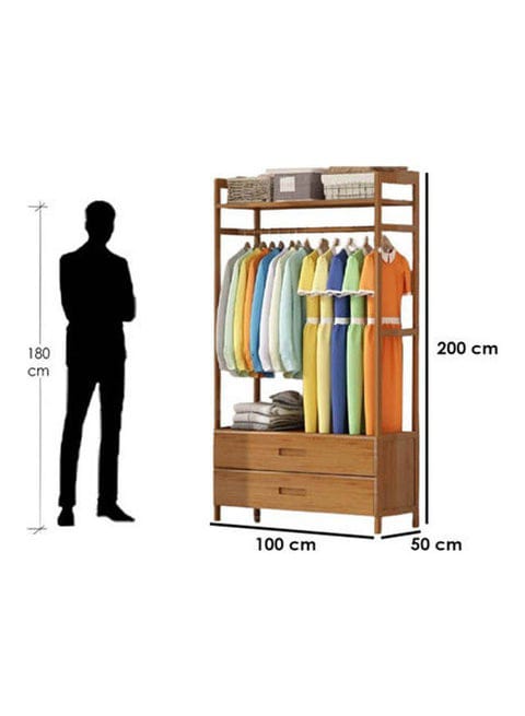 استاند ملابس خشب طبيعي