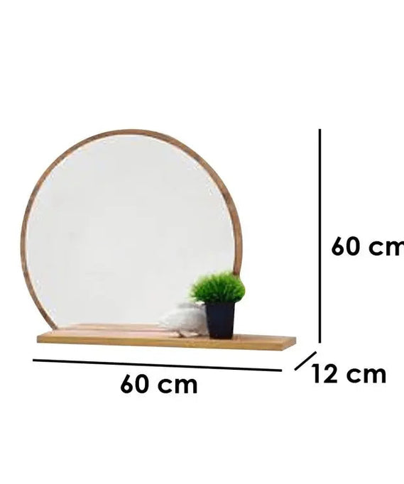 مرايا دائرية برف خشب موسكي 60*12*60 سم - ROD48 - Homix
