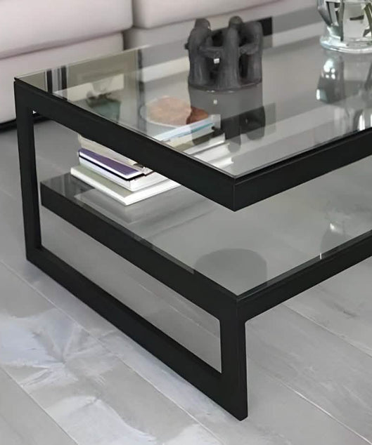 NArt220 - ترابيزة قهوة بسطح زجاج