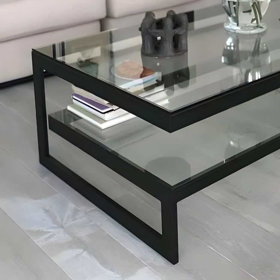 NArt220 - ترابيزة قهوة بسطح زجاج