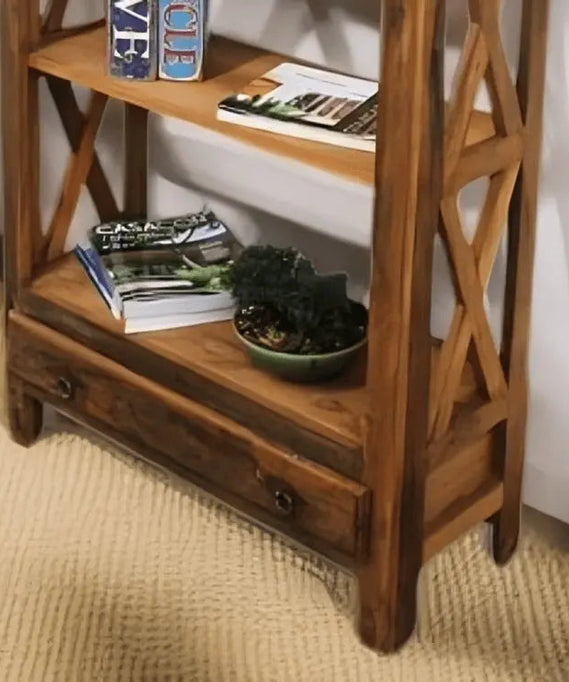 وحدة أرفف خشبية 65*30*170 سم - ROD301 - Homix