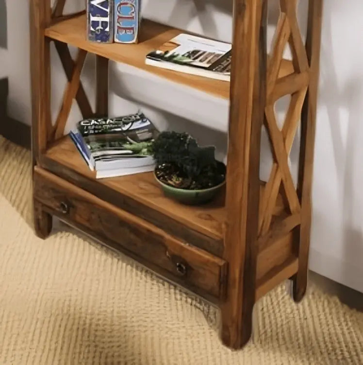 وحدة أرفف خشبية 65*30*170 سم - ROD301 - Homix