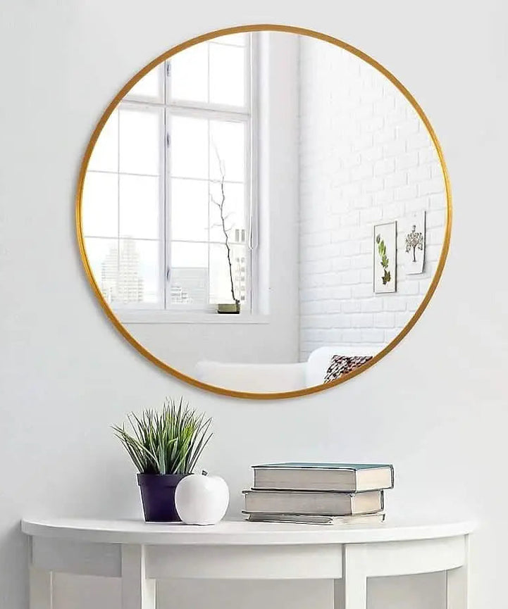 NArt85 -  مرايا دائرية بإطار معدن