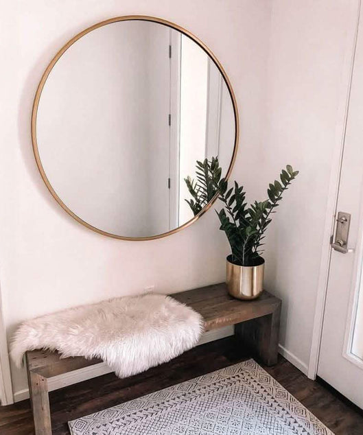 NArt85 -  مرايا دائرية بإطار معدن