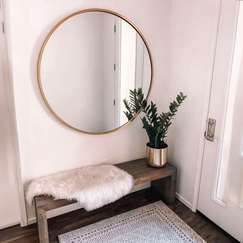 NArt85 -  مرايا دائرية بإطار معدن