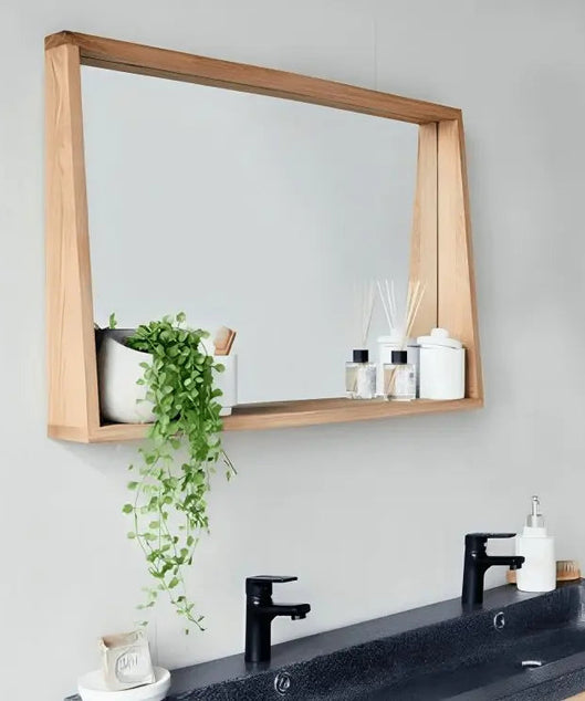 مرايا حمام خشب موسكي 70*12*45 سم - ROD16 - Homix