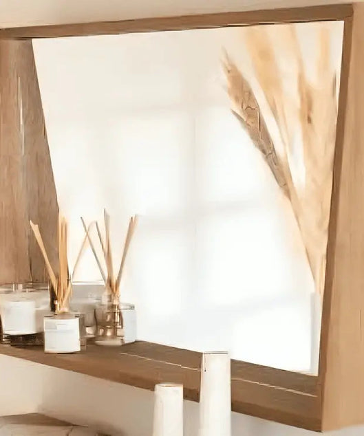 مرايا حمام خشب موسكي 70*12*45 سم - ROD16 - Homix