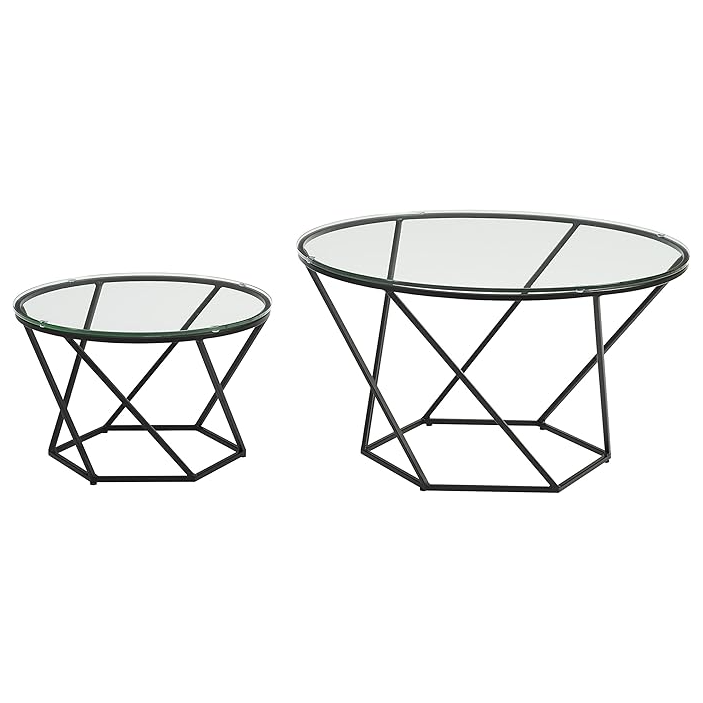 NArt213 - ترابيزة قهوة بسطح زجاج