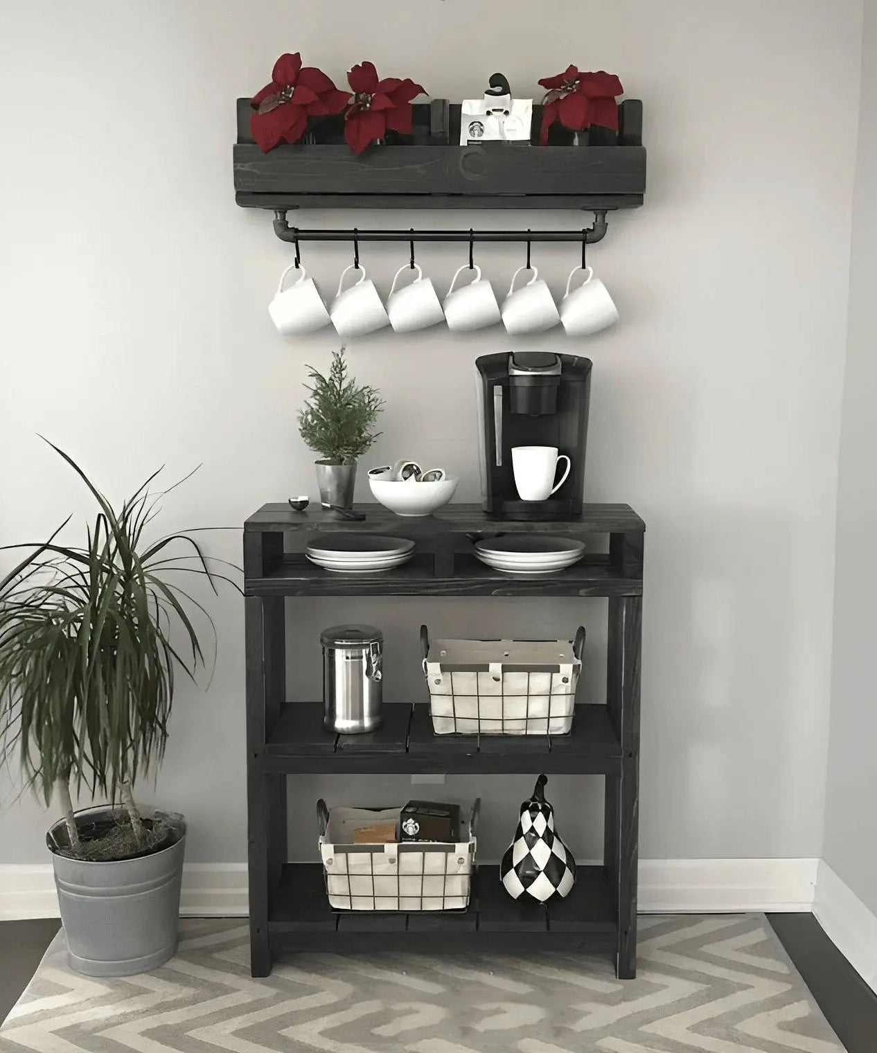 كوفي كورنر خشب موسكي 75*30*90 سم - ROD119 - Homix