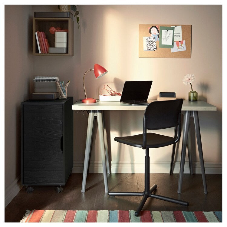 ART.W.AW6022 - وحدة ادراج اسود متحركة