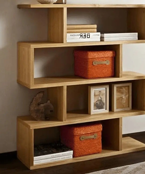 وحدة أرفف خشب كونتر 80*24*111 سم - ROD322 - Homix