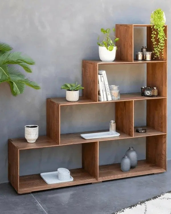 وحدة أرفف خشب كونتر 80*30*111 سم - ROD324 - Homix