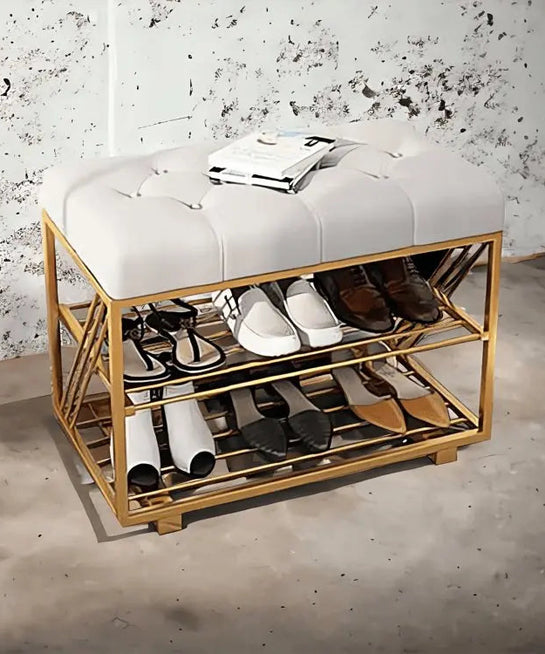 NArt67 - Shoe rack with seat and shelf