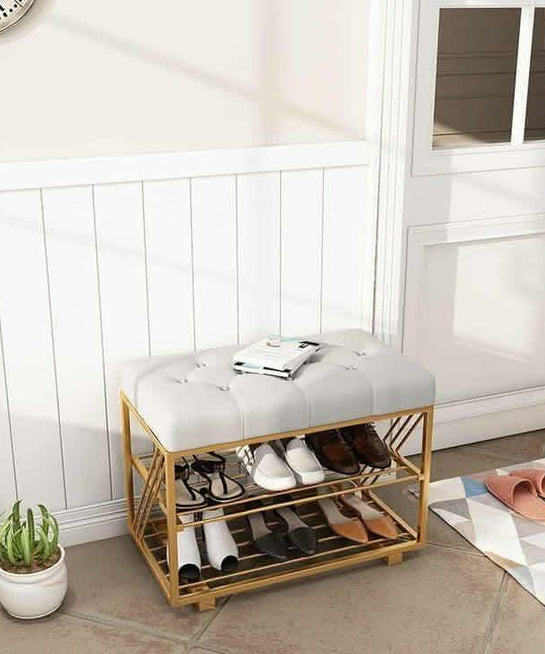 NArt67 - Shoe rack with seat and shelf