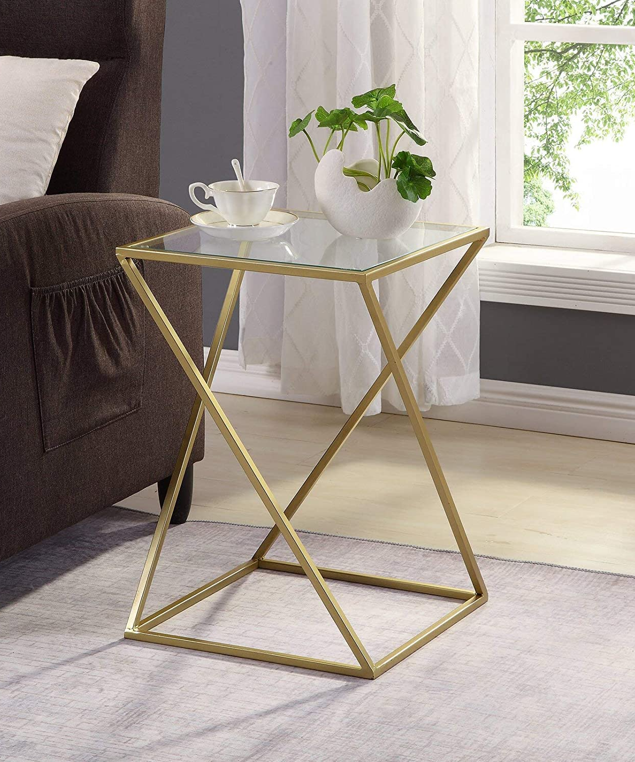 NArt197 - ترابيزة جانبية زجاج