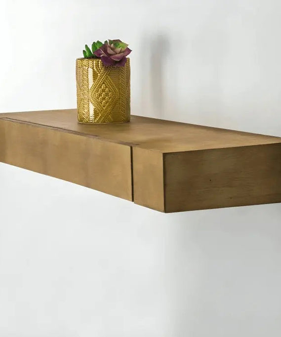 رف مزود بدرج خشب كونتر 85*30*15 سم - ROD25 - Homix