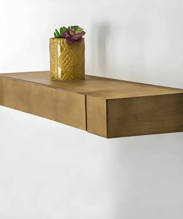 رف مزود بدرج خشب كونتر 85*30*15 سم - ROD25 - Homix