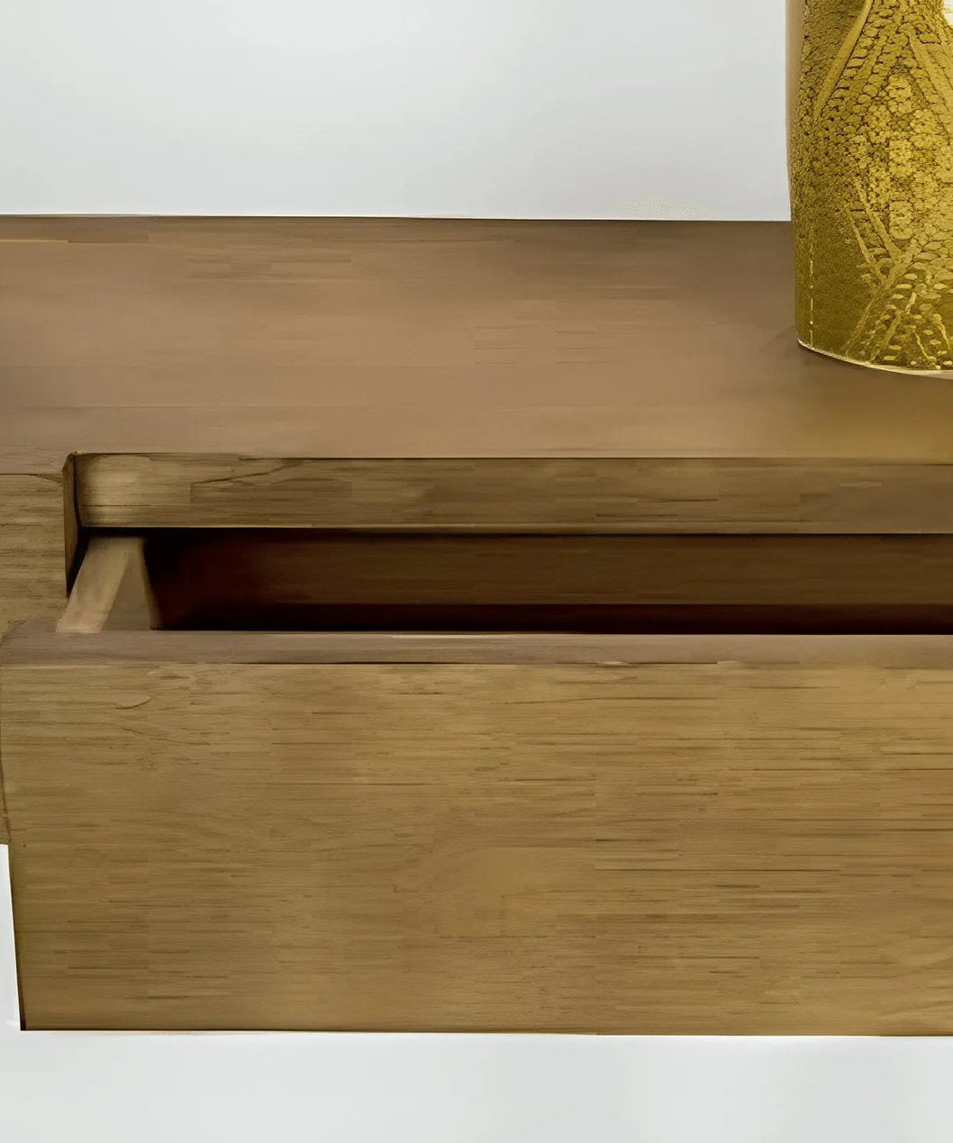 رف مزود بدرج خشب كونتر 85*30*15 سم - ROD25 - Homix