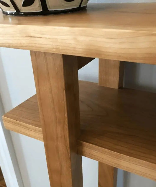 كونسول خشب سويد طبيعي 90*29*95 سم - ROD202 - Homix