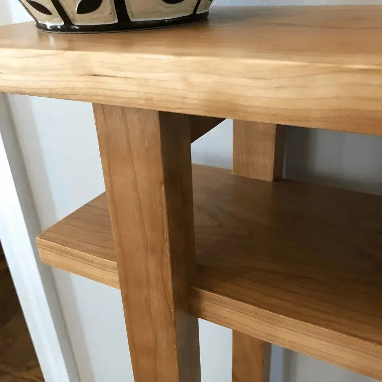 كونسول خشب سويد طبيعي 90*29*95 سم - ROD202 - Homix