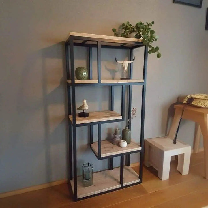 NArt111- Wooden Shelving Storage Unit