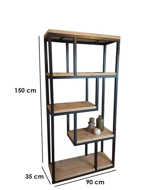 NArt111- وحدة تخزين بأرفف خشبية