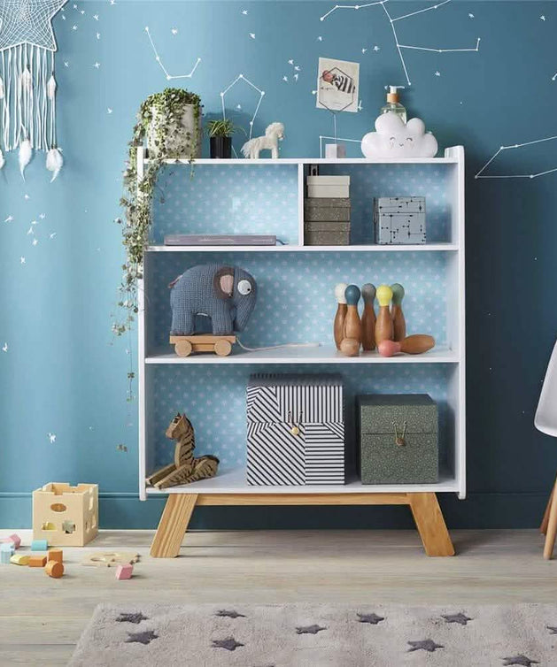 وحدة أرفف خشبية 95*30*130 سم - ROD333 - Homix