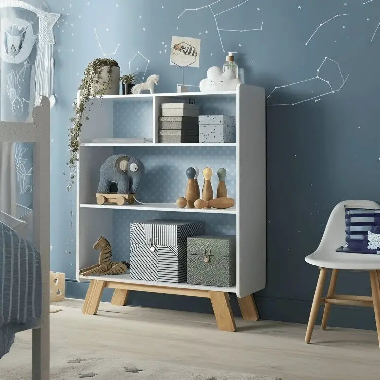 وحدة أرفف خشبية 95*30*130 سم - ROD333 - Homix