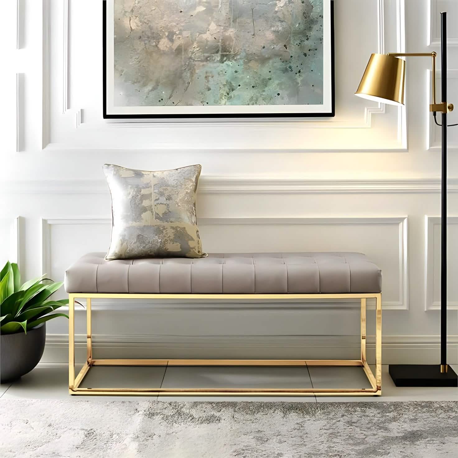 NArt224 - بانكيت معدن ذهبي