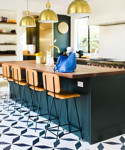 NArt251 - كرسي بار معدن و جلد