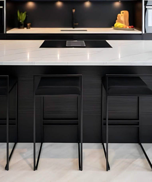 NArt269 كرسي بار معدن و قماش