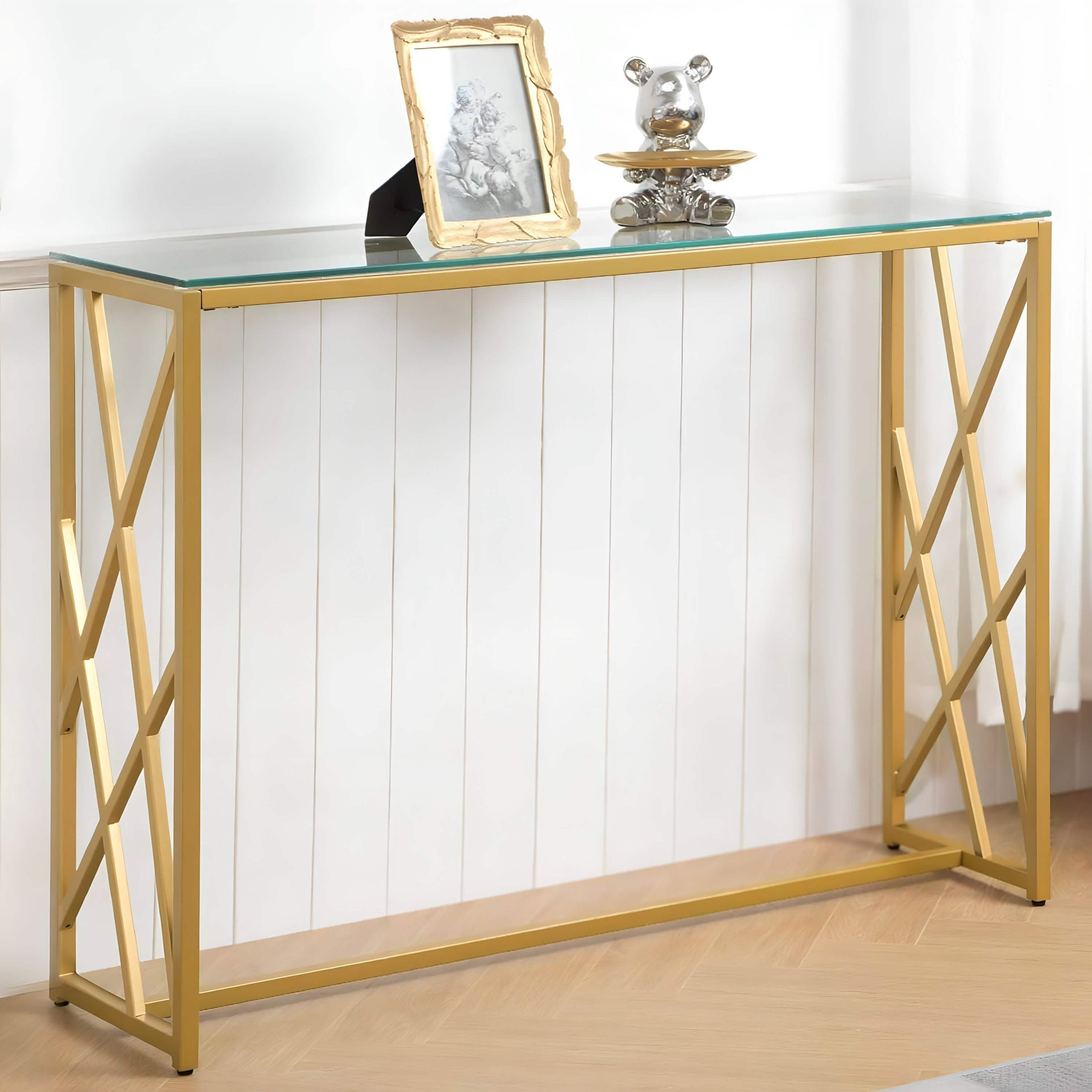 NArt131 - Glass Top Console 