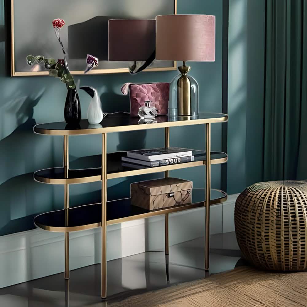 NArt129- كونسول بسطح زجاج