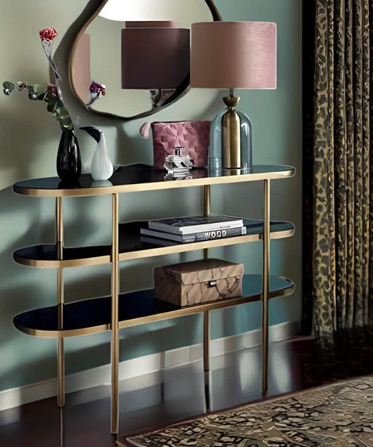 NArt129- كونسول بسطح زجاج