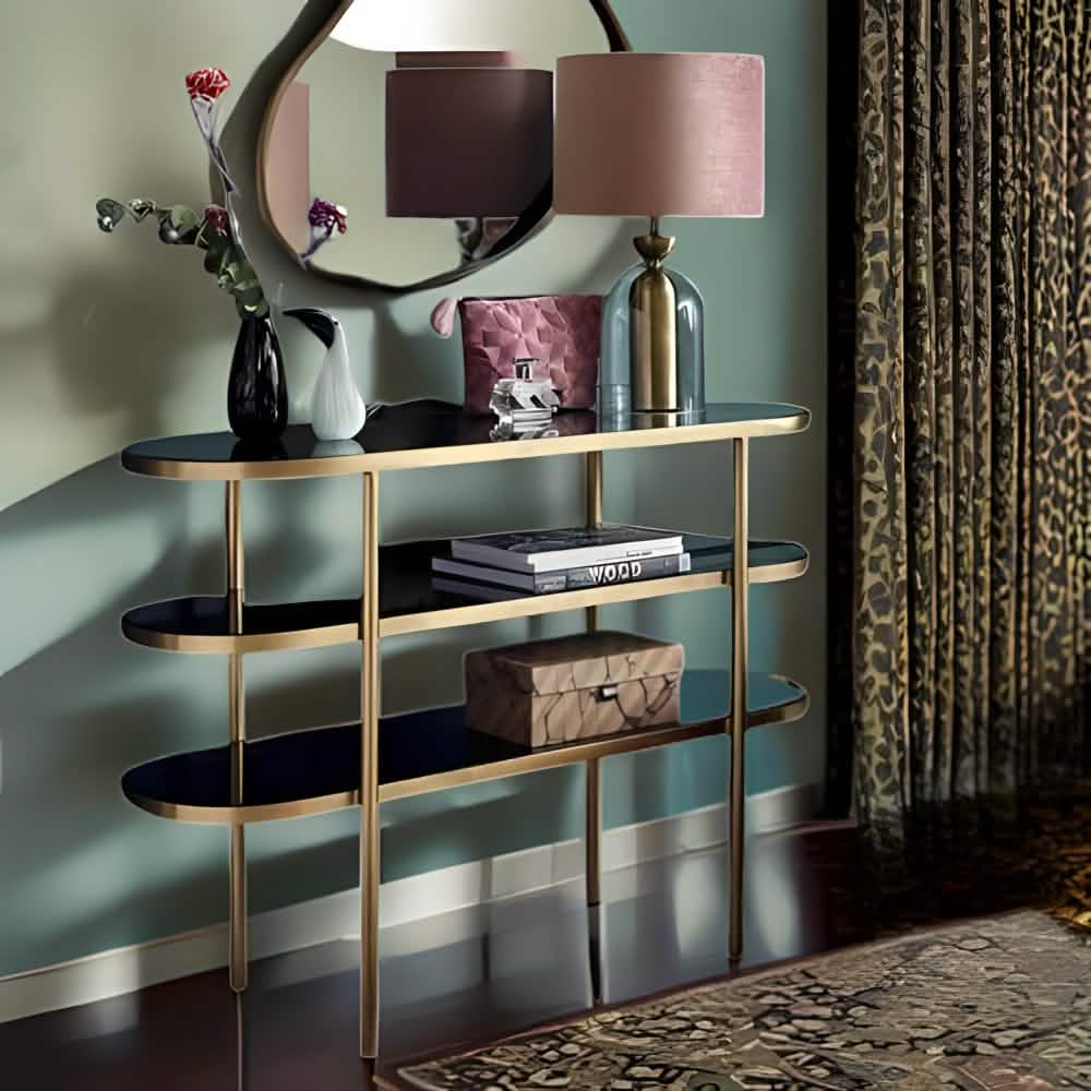 NArt129- كونسول بسطح زجاج