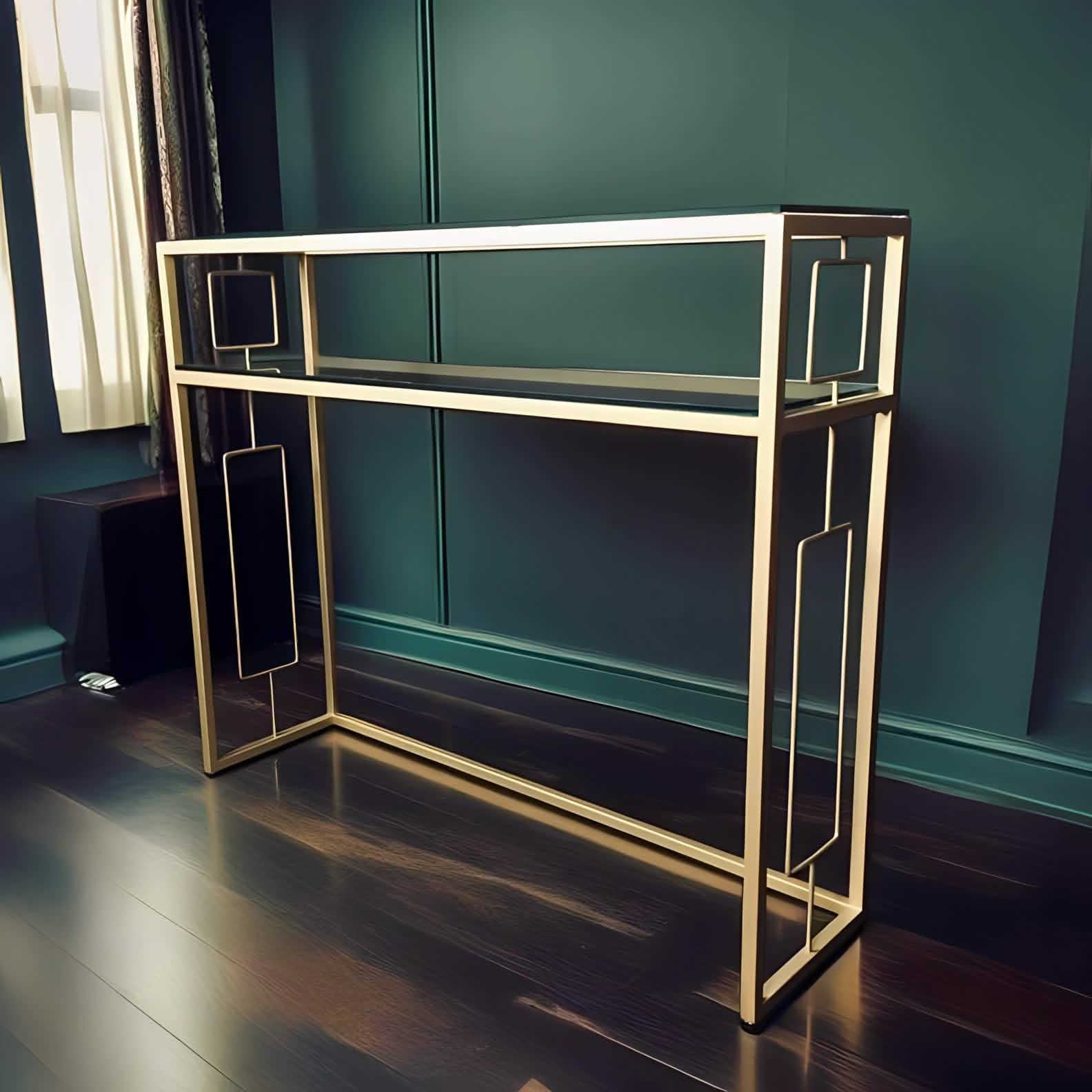 NArt132  - كونسول بسطح زجاج