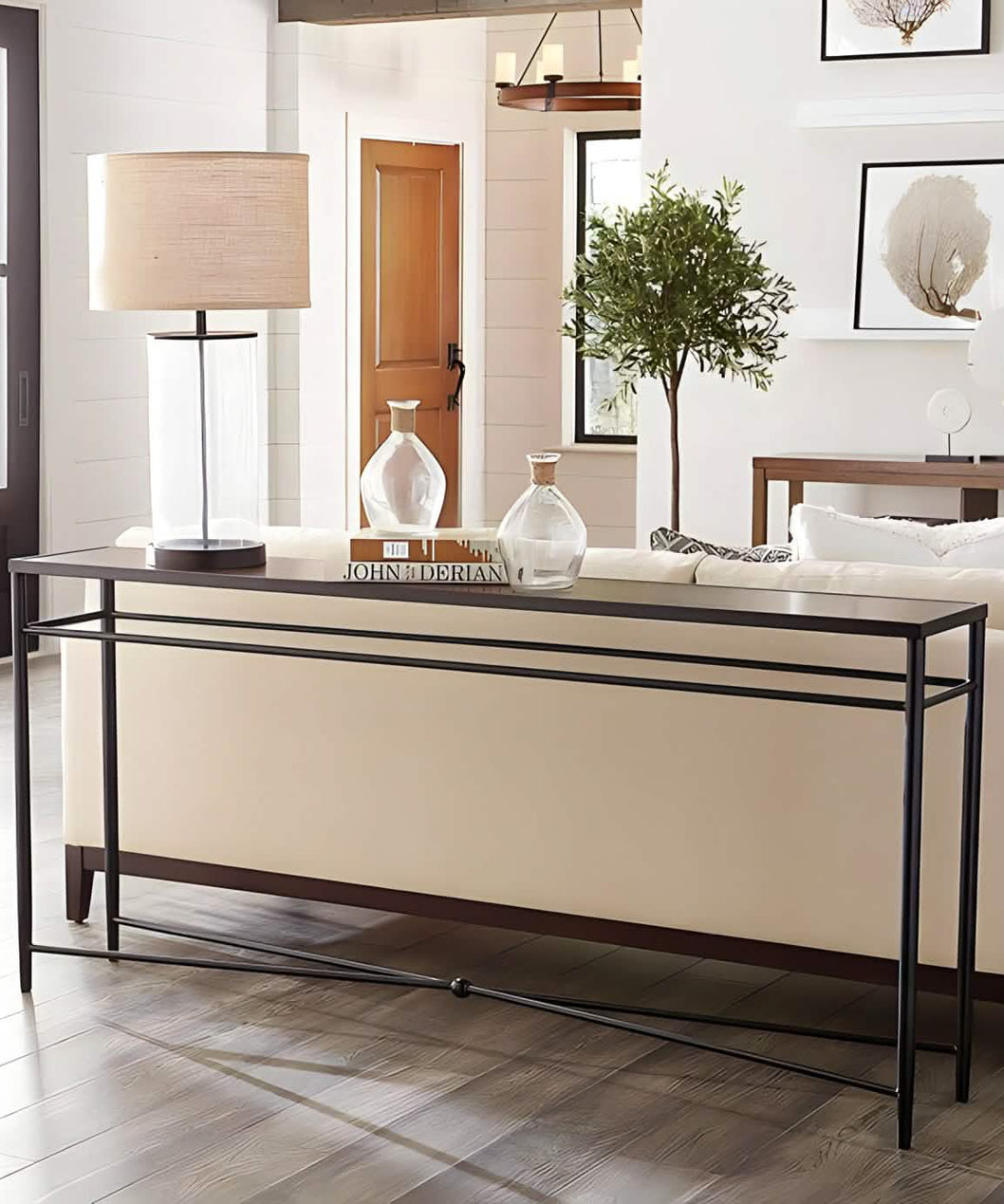 NArt133 - كونسول بسطح زجاج