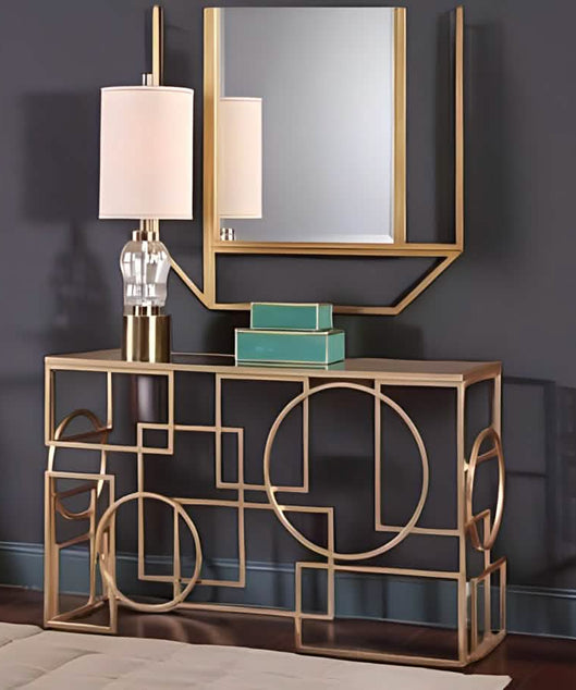 NArt136- كونسول بسطح زجاج