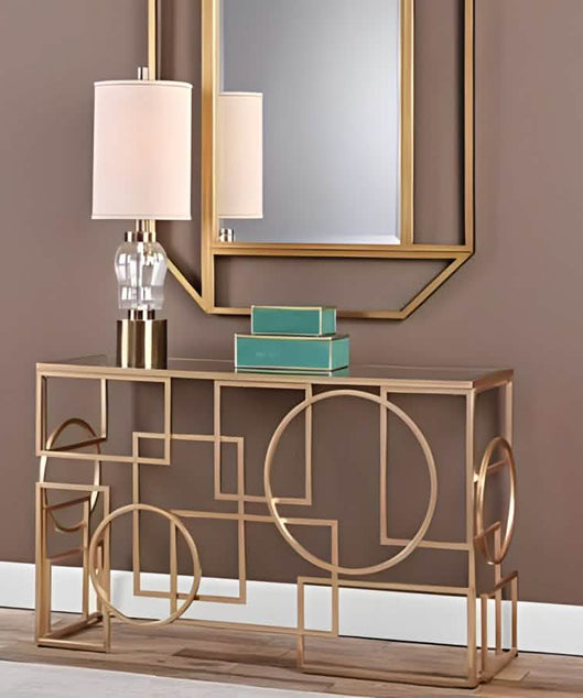 NArt136- كونسول بسطح زجاج