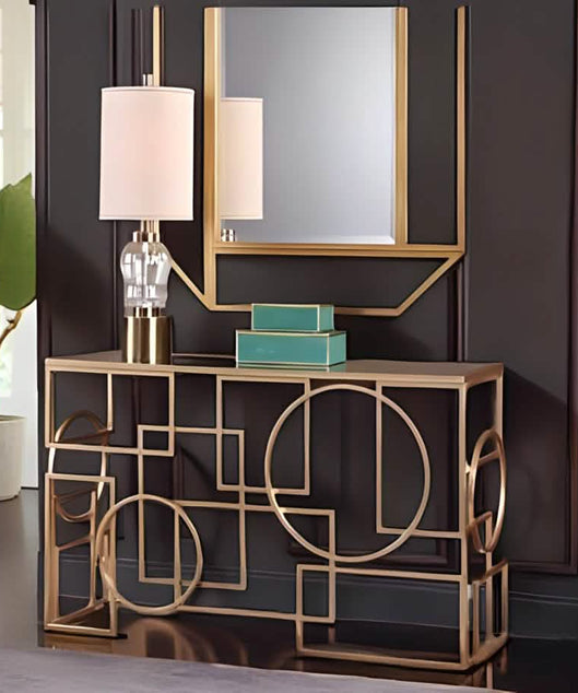 NArt136- كونسول بسطح زجاج