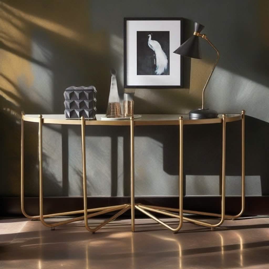 NArt137 - كونسول بسطح زجاج